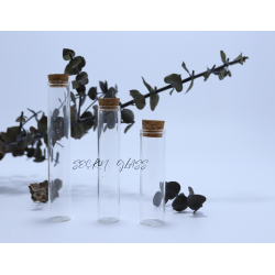 Mantar Kapaklı Tüp Şişe 10 cm